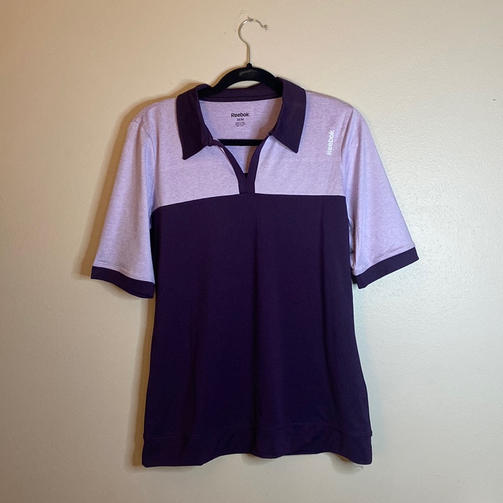 Reebok block Purple Polo Shirt, Size M,  NWOT